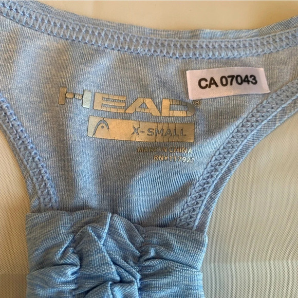 Head XS light blue gym tank top - Picture 3 of 8